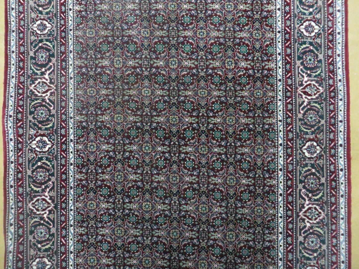 3' X 5' Vintage Fine Handmade Indian Amritsar Wool Silk Rug Nice