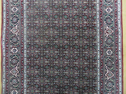 3' X 5' Vintage Fine Handmade Indian Amritsar Wool Silk Rug Nice