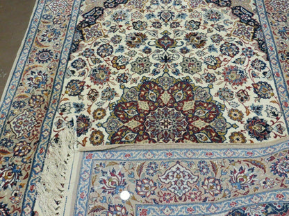 4' X 6' Very Fine Handmade Oriental Wool Silk Accent Rug Hand Knotted Beauty