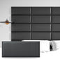 Peel And Stick Upholstered Headboard Wall Panels 12-Pack