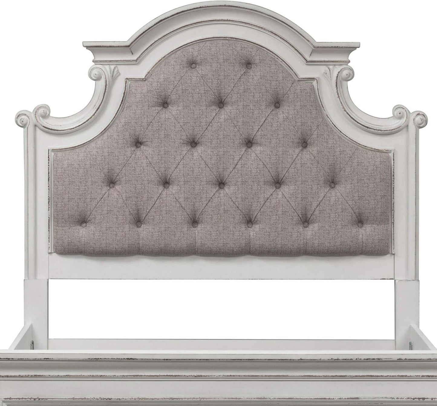 Magnolia Manor Queen Upholstered Headboard With Arched Crown
