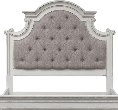 Magnolia Manor Queen Upholstered Headboard With Arched Crown