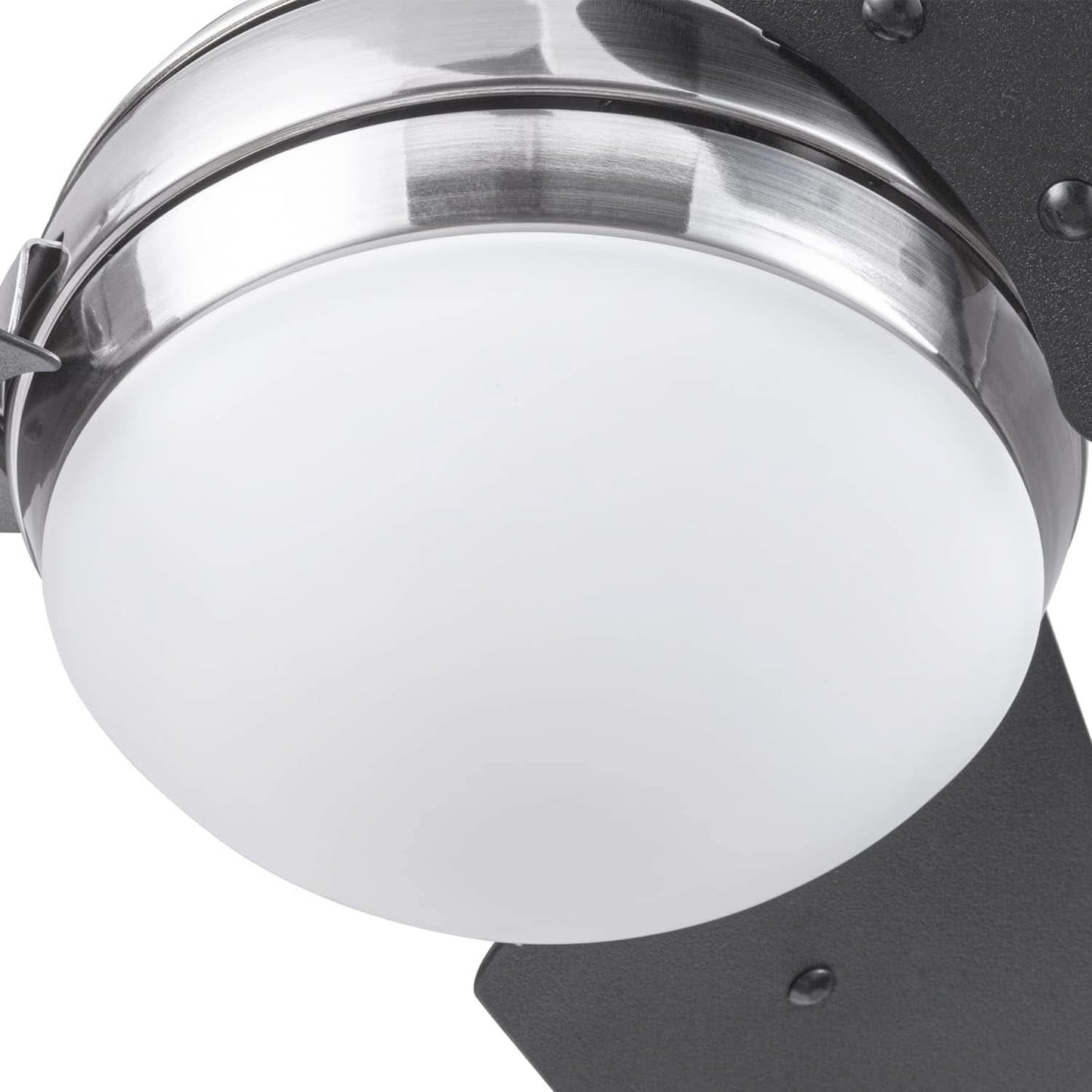 52 Inch Brushed Nickel LED Ceiling Fan With Remote