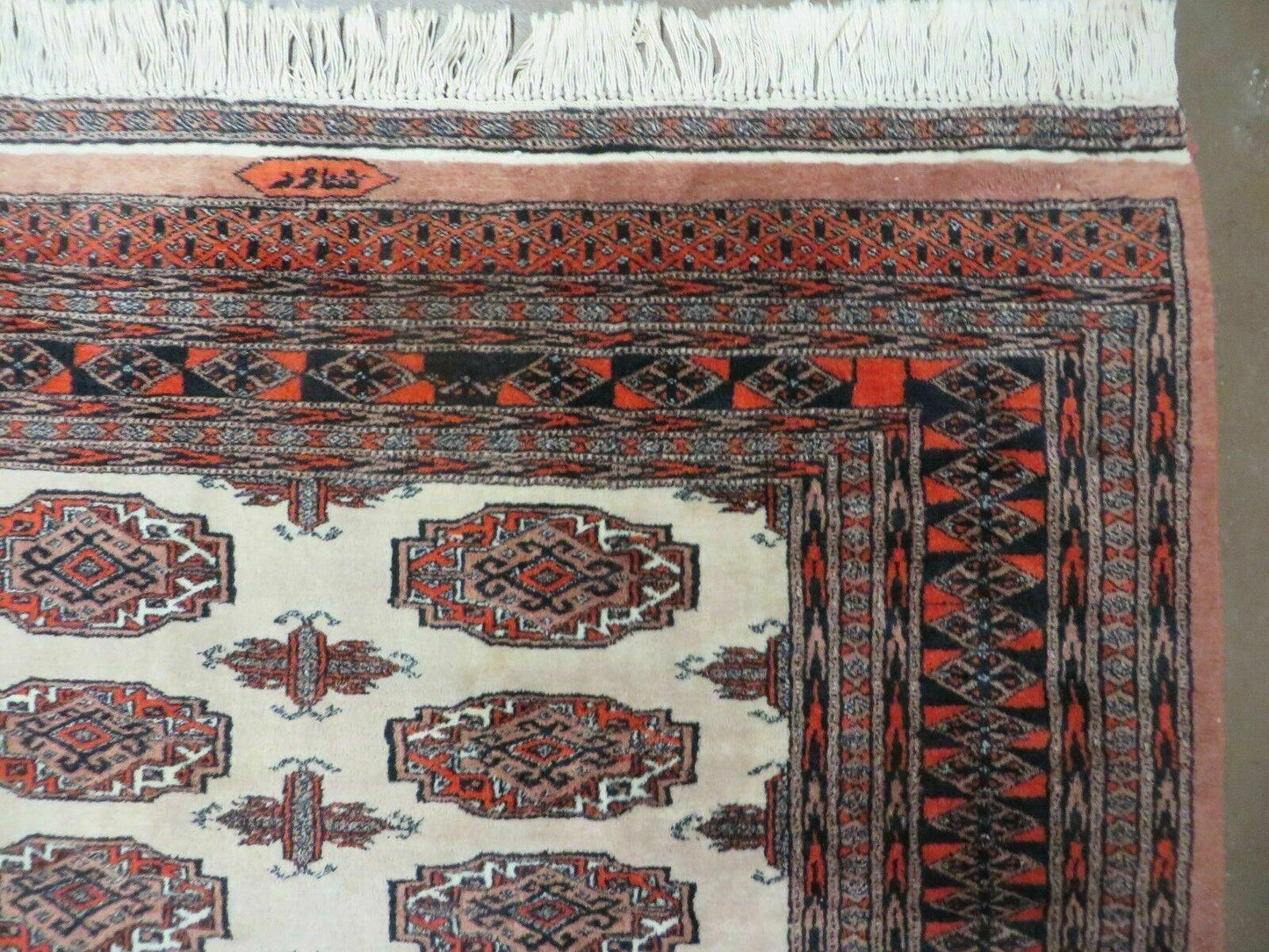 4' X 6' Vintage Handmade Bokhara Turkoman Pakistan Wool Rug Carpet Nice