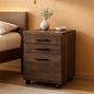 I 7400 Rolling File Cabinet 3 Drawer Brown Laminate