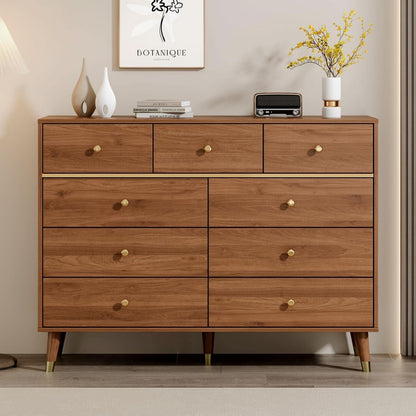 Dark Espresso Storage Cabinet Dresser With Anti Tip