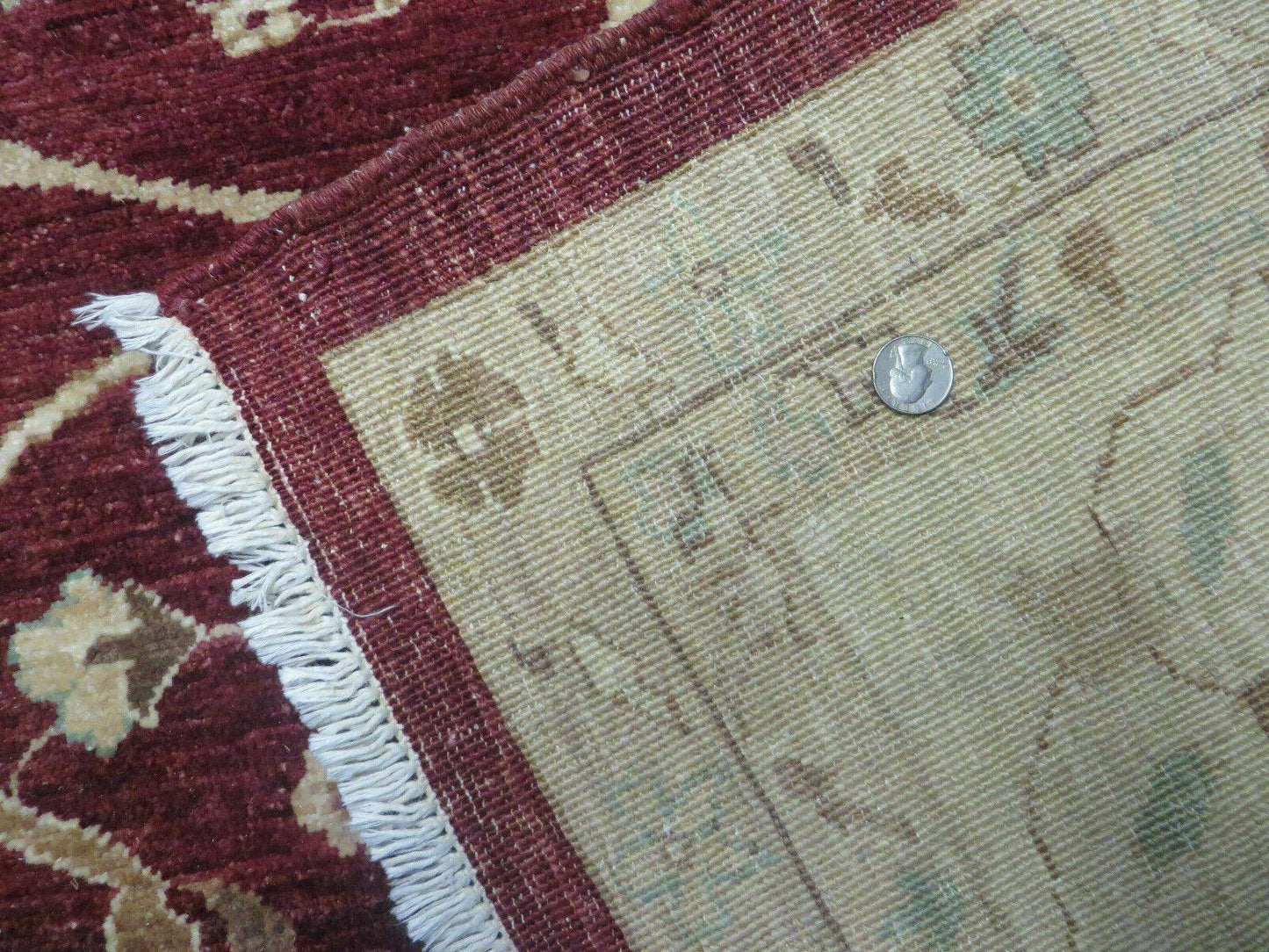 10' X 14' Vintage Handmade PESHAVAR CHOBI Pakistani Agra Wool Carpet Nice