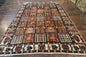 Persian Bakhtiari Tribal Rug 7x10, Panel Design, Semi Antique