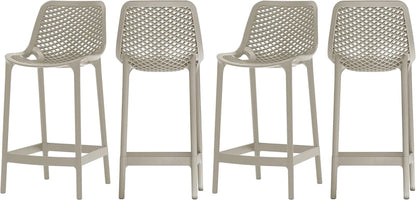 Contemporary Weather Resistant Outdoor Patio Stool Set
