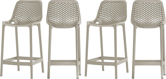 Contemporary Weather Resistant Outdoor Patio Stool Set