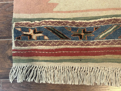 Turkish Kilim Rug 2.5 x 4.7, Flatweave Bohemian Blanket Rug, Wall Hanging Tapestry Rug