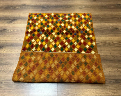 Balouch Rug 3x4, Burnt-Orange, Multicolor, Afghan Rug