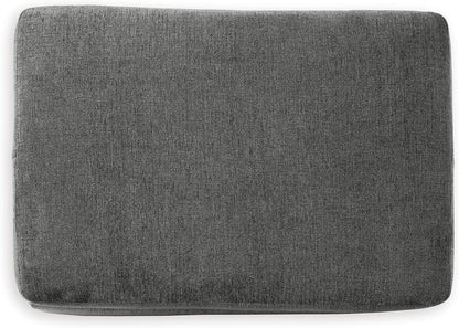 Stairatt Rectangular Gray Upholstered Ottoman Cushioned
