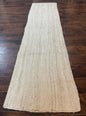 Modern Jute Runner Rug 2.7 x 10, Rug for Hallway or Kitchen, Farmhouse Rug