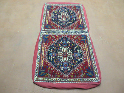 2'X 4' Antique Handmade Turkish Floral Oriental Wool Rug Pillow Case Cushion