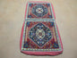 2'X 4' Antique Handmade Turkish Floral Oriental Wool Rug Pillow Case Cushion