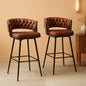 Elegant Swivel Bar Stools Set of Two 26 Inch