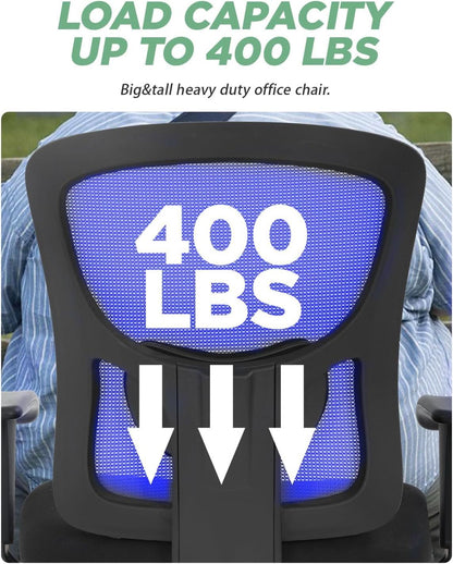 Big And Tall Office Chair 400 Lbs Lumbar Support Comfort