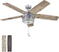 52 Inch Indoor Outdoor Ceiling Fan LED Light Dual Mount