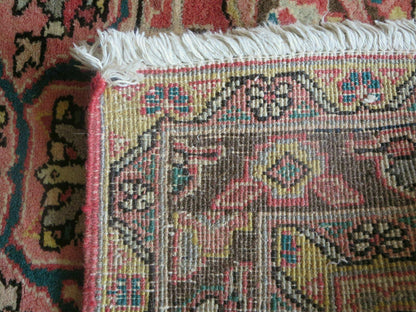 3' 9" X 10' 6" Semi Antique Handmade Turkish Wool Runner Rug