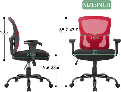 Big and Tall Office Chair With Lumbar Support For Desk