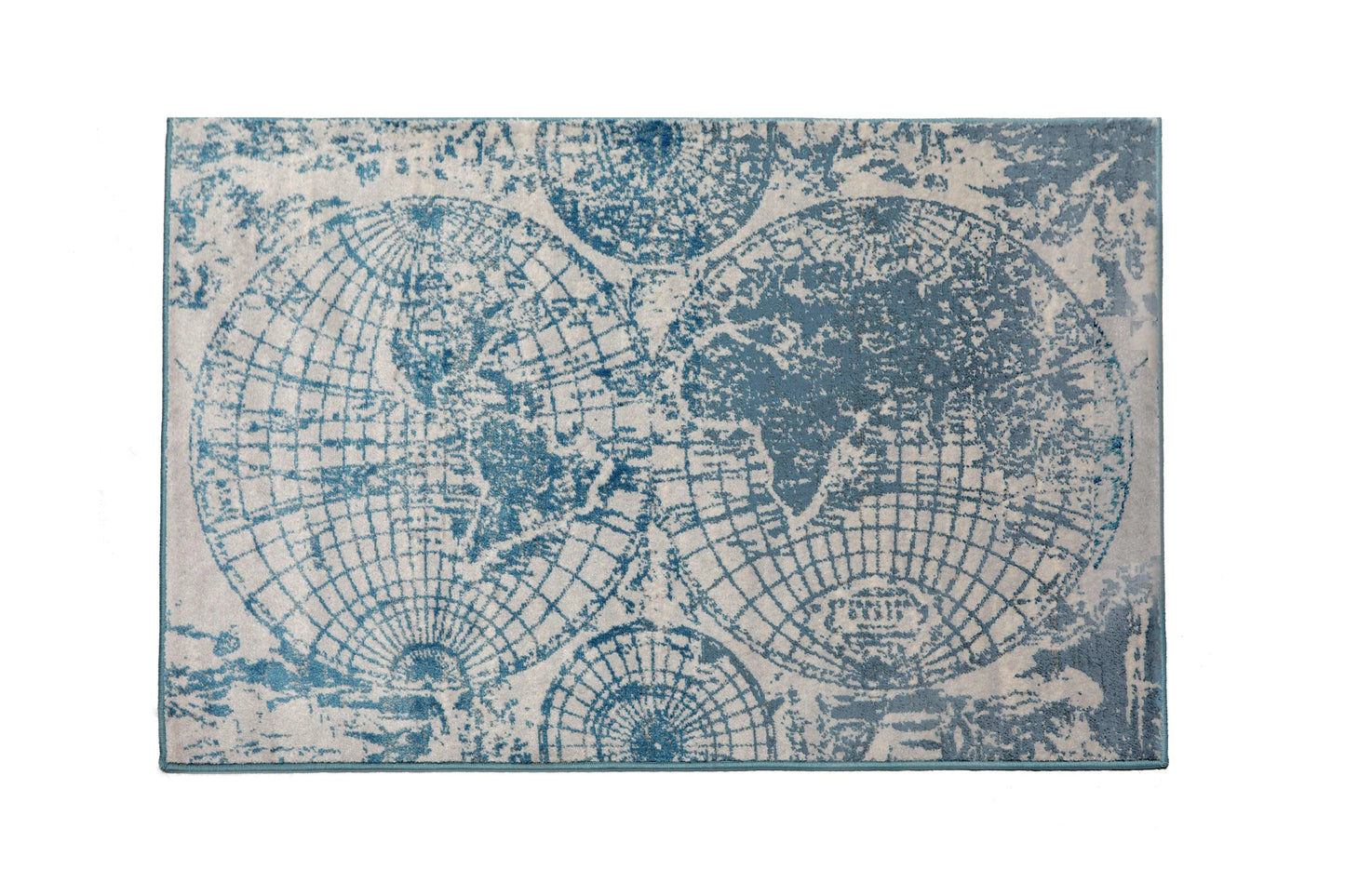 Multi Size Multi Color Machine Made Polypropylene Map Design Oriental Area Rug