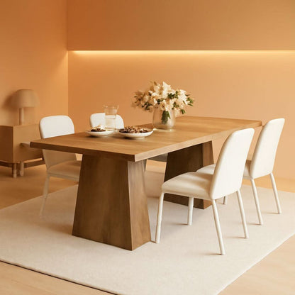 Oak Dining Table For 6 With Scratch Resistant Coating