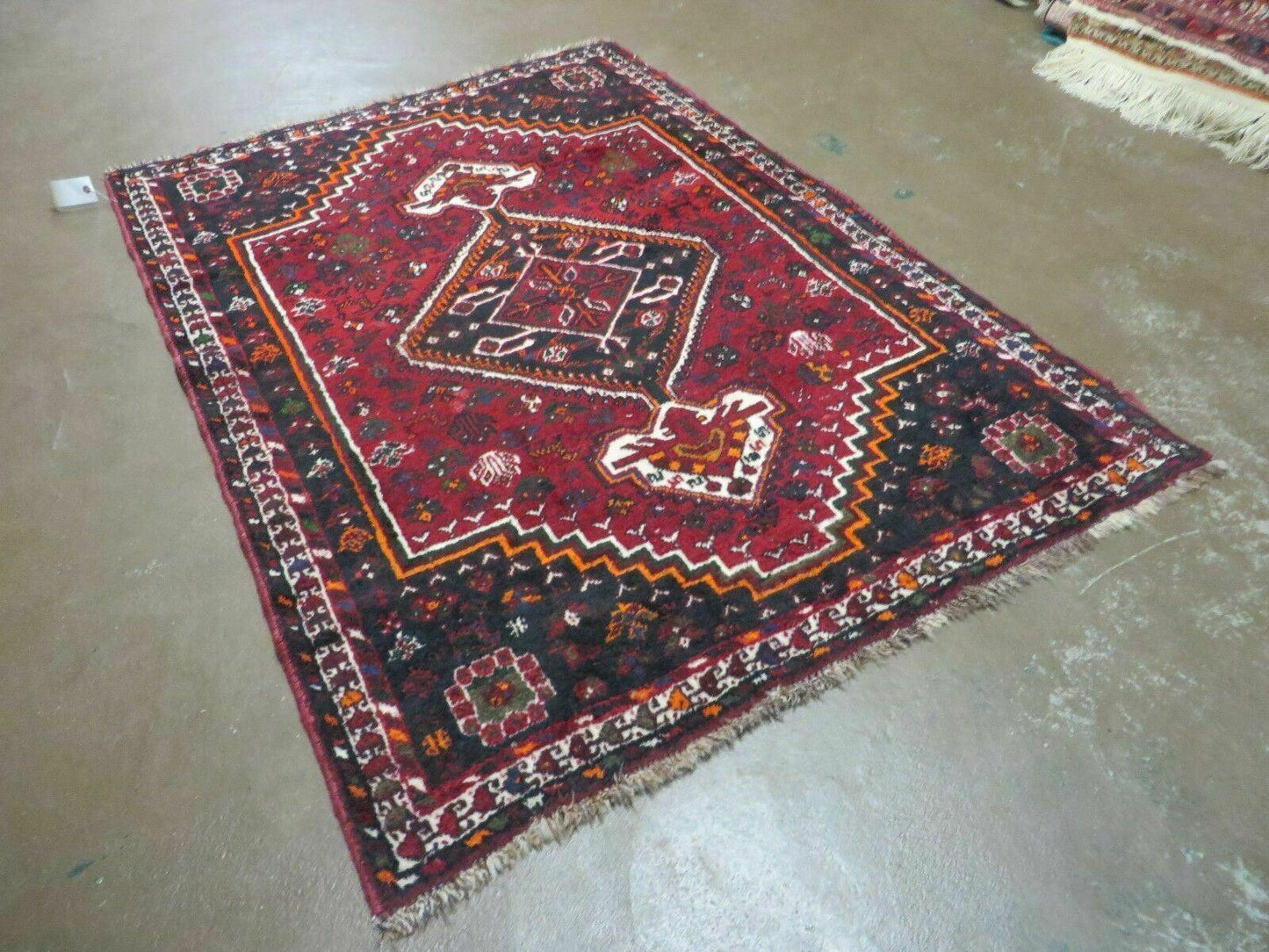 4' X 6' Antique Handmade Turkish Wool Veg Dyes Rug Organic Red Nice M10