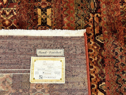 Couristan Rug 8x11 Brown Contemporary Wool Belgium Power Loomed Carpet