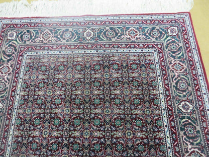3' X 5' Vintage Fine Handmade Indian Amritsar Wool Silk Rug Nice