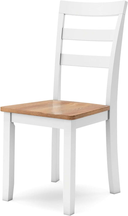 Gesthaven Solid Wood Frame Dining Chair Set White Natural