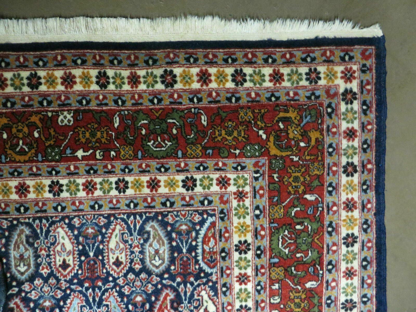 6' X 9' Vintage Fine Handmade India Paisley Rug Hand Knotted Carpet Organic Dye