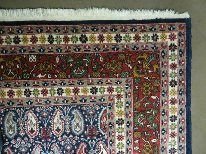 6' X 9' Vintage Fine Handmade India Paisley Rug Hand Knotted Carpet Organic Dye
