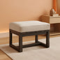 Natural Cedar Outdoor Patio Ottomans Removable Cushions