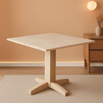 Square Dual Drop Leaf Dining Table With Butcher Block Top