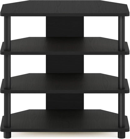 Turn-N-Tube 4-Tier Petite TV Stand Blackwood Easy Assembly