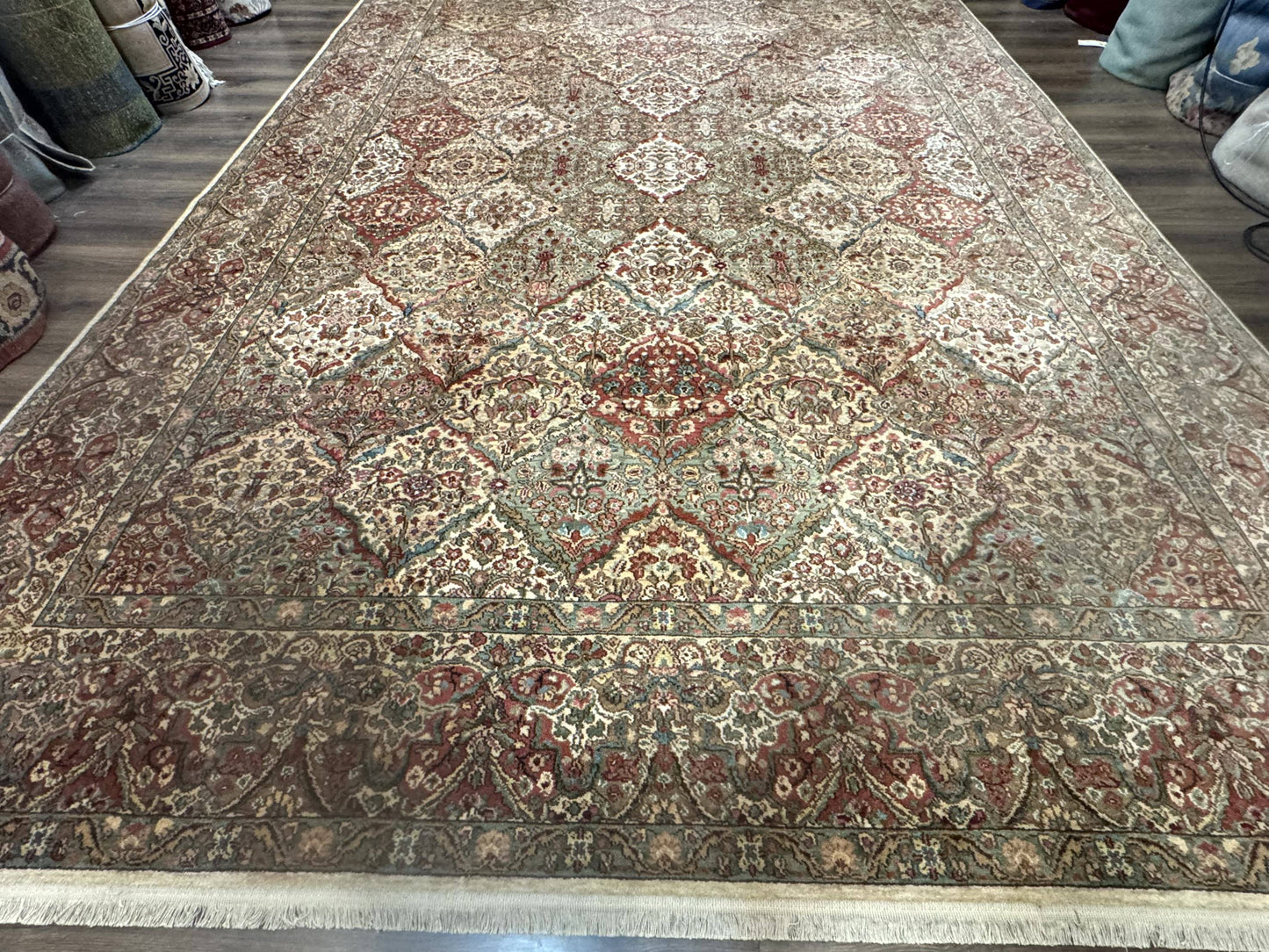 10x14 Karastan Empress Kirman Rug #700/719, Vintage Wool Discontinued Karastan