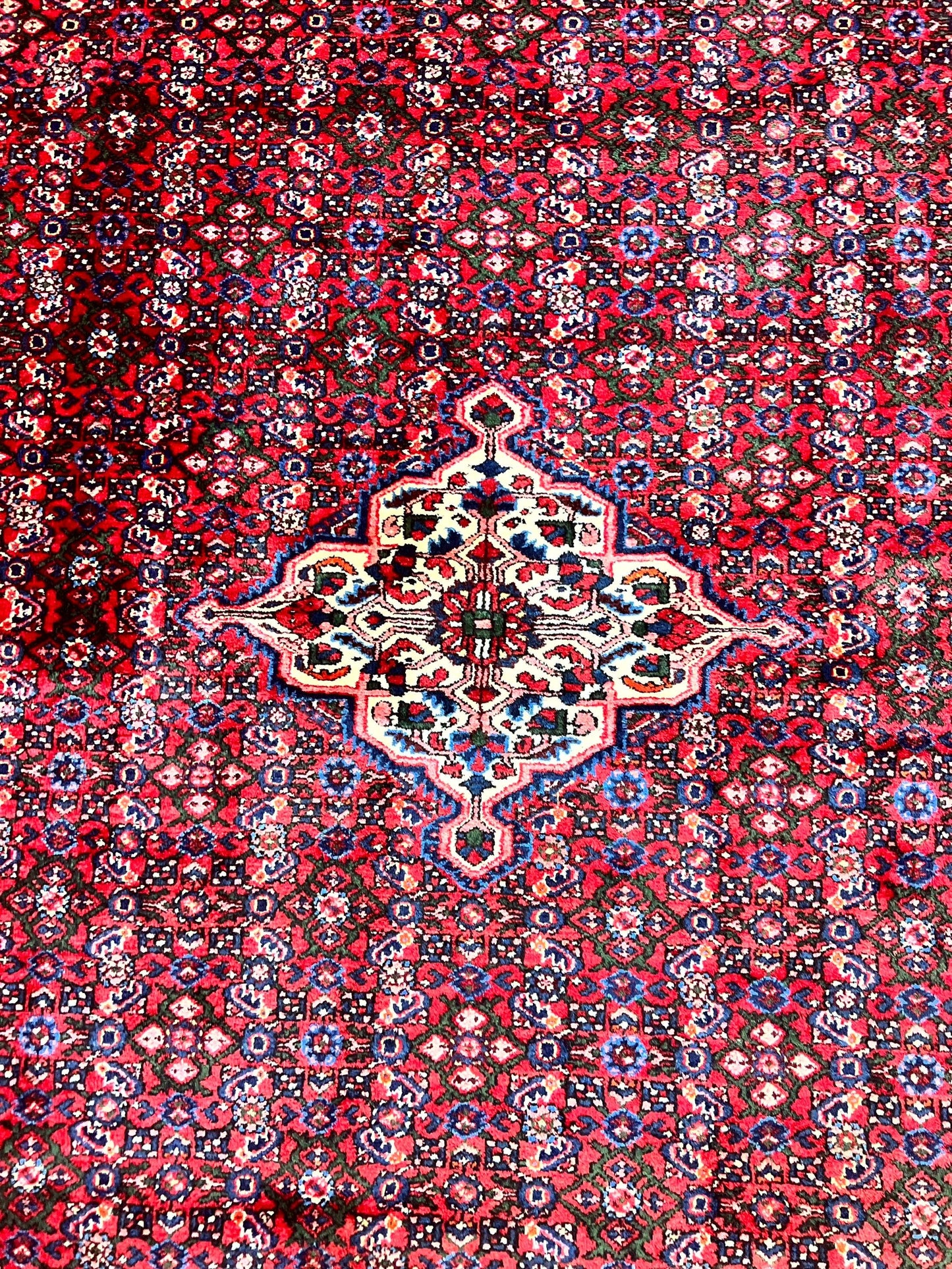 Large Persian Tribal Rug 11x17, Palace Sized Wool Handmade Vintage Carpet, Oversized Hand Knotted Rug, Red, Hamadan Dargazin Rug
