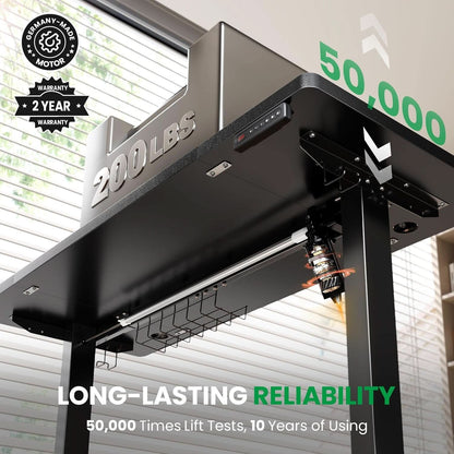 Adjustable Electric Standing Desk with Memory Presets