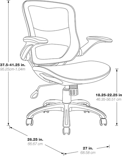 Riley Ventilated Manager's Office Desk Chair With Black Mesh