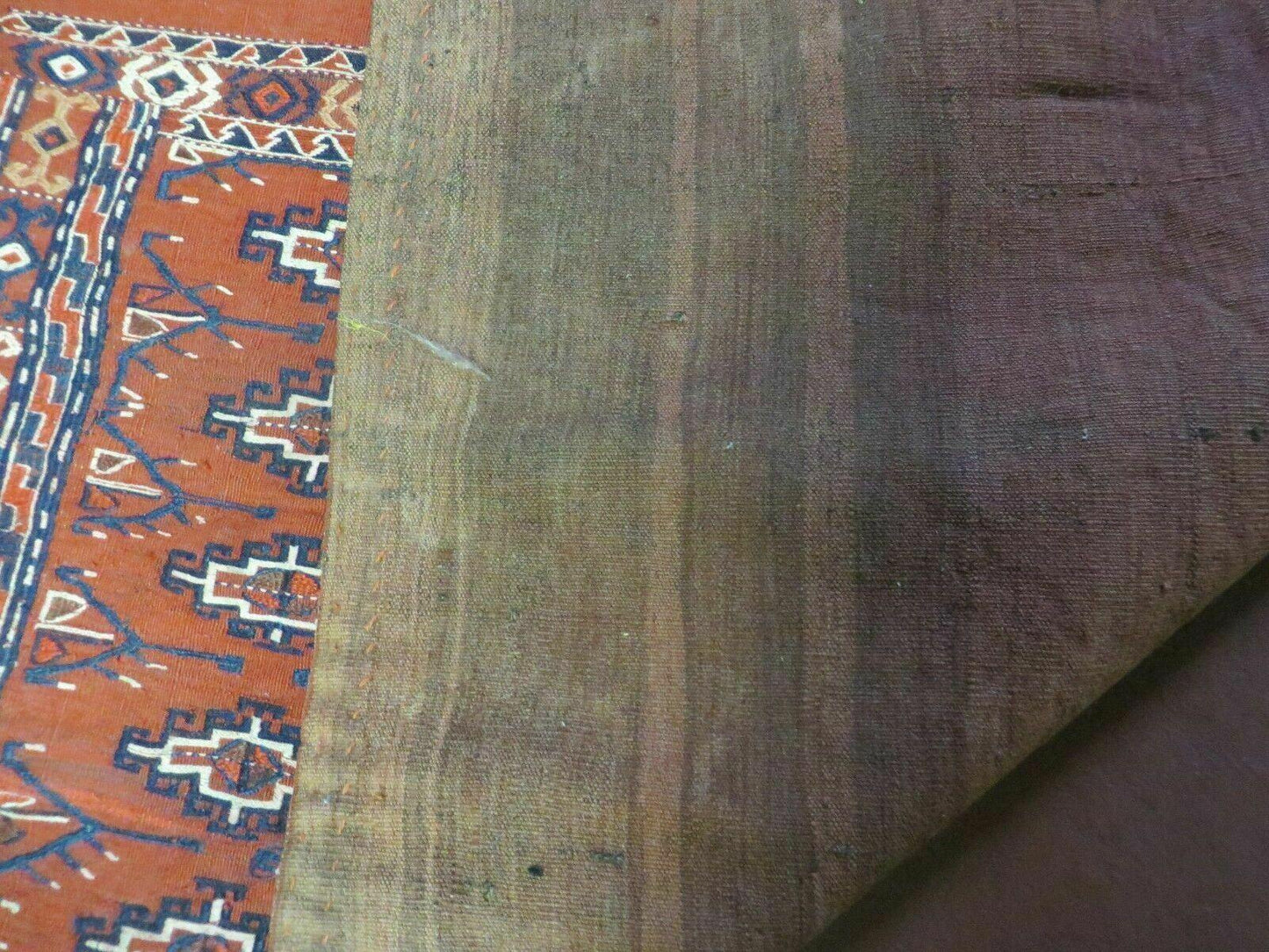 2'8" X 4' Antique Handmade Tribal Wool Rug Pillow Case Yamud Flat Weave Diamond