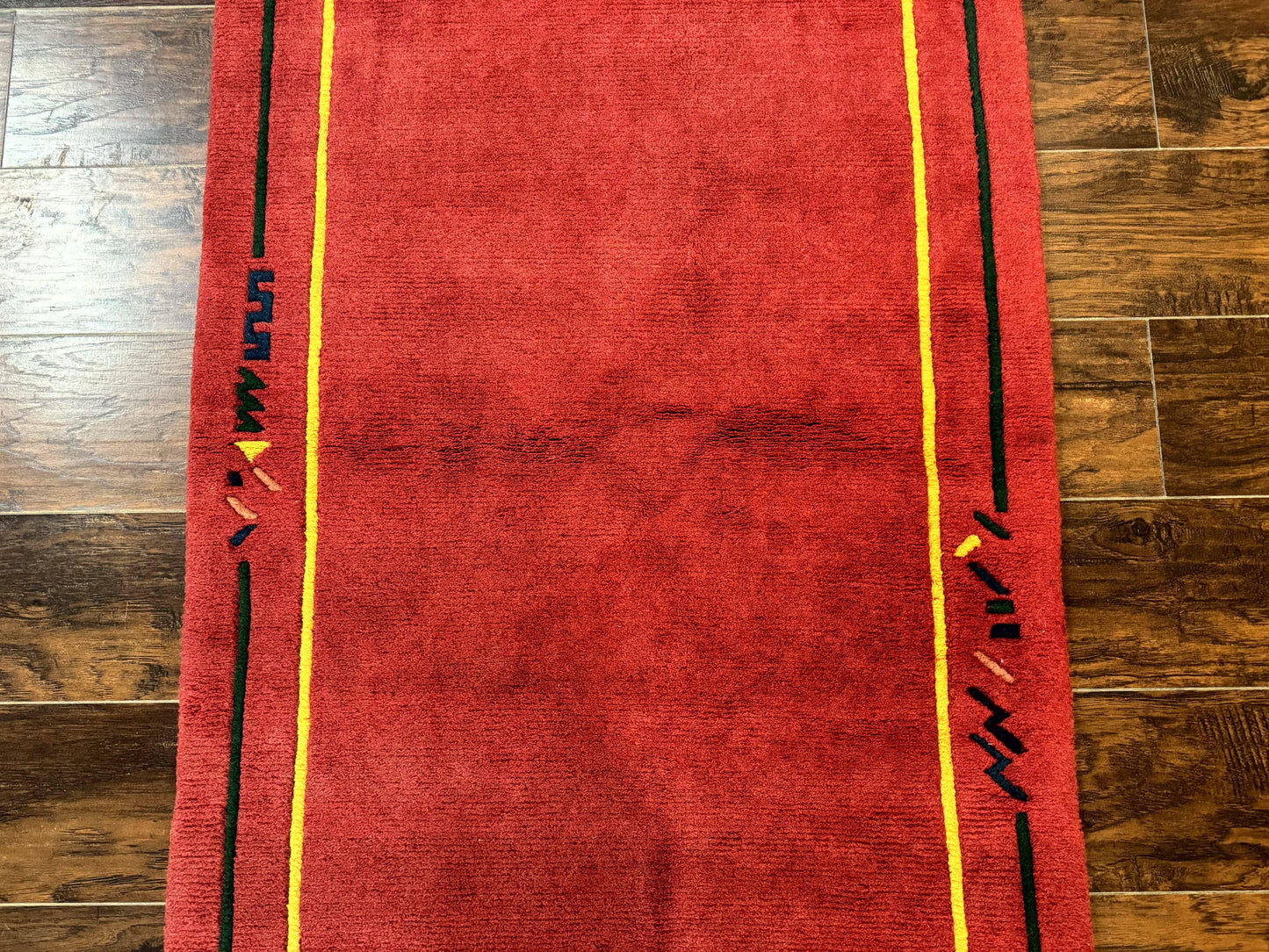 Indo Persian Gabbeh Rug 3x5, Red