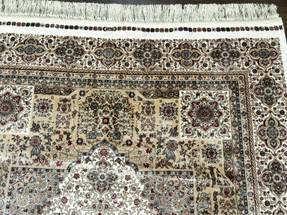 Turkish Memluk Silk Rug 4x6, Hereke Carpet, Bamboo Silk, New