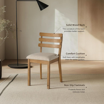 Premium Solid Wood Farmhouse Dining Table Set For Four