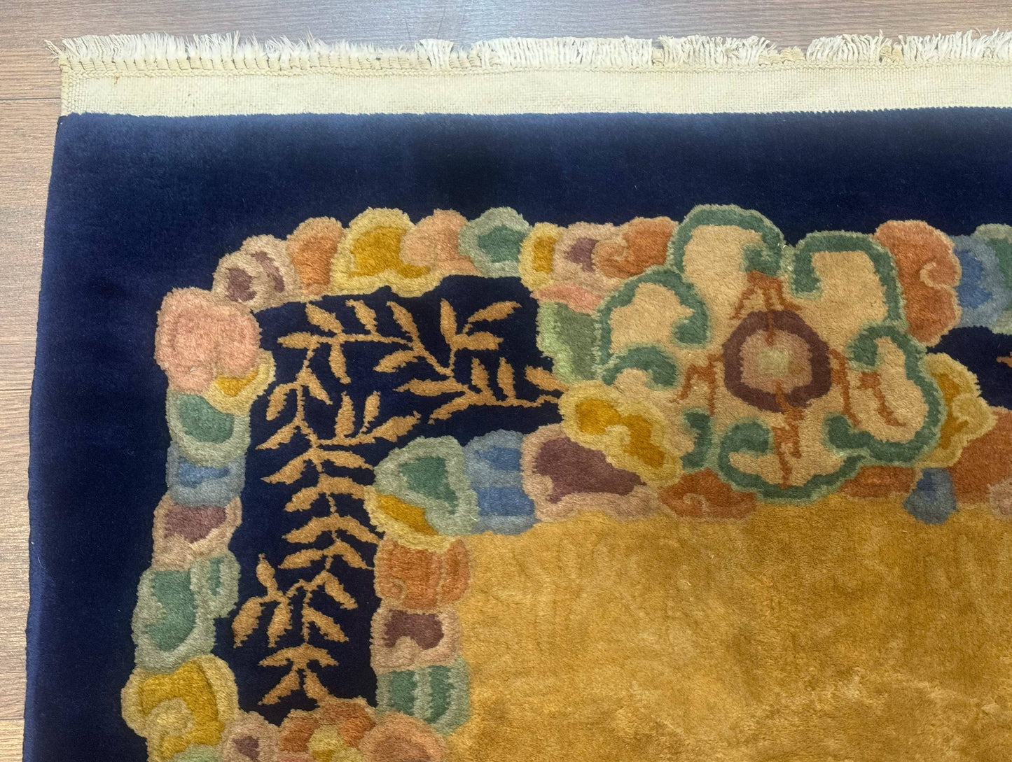 Chinese Wool Rug 3x5, Vintage Carpet, Handmade