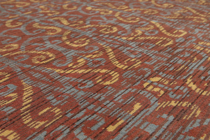 5' x 8' Hand Knotted 100% Wool Transitional Oriental Area rug Rust