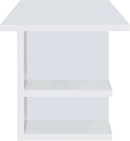Alice 71 Inch White Modern Home Office Desk With 4 Shelves