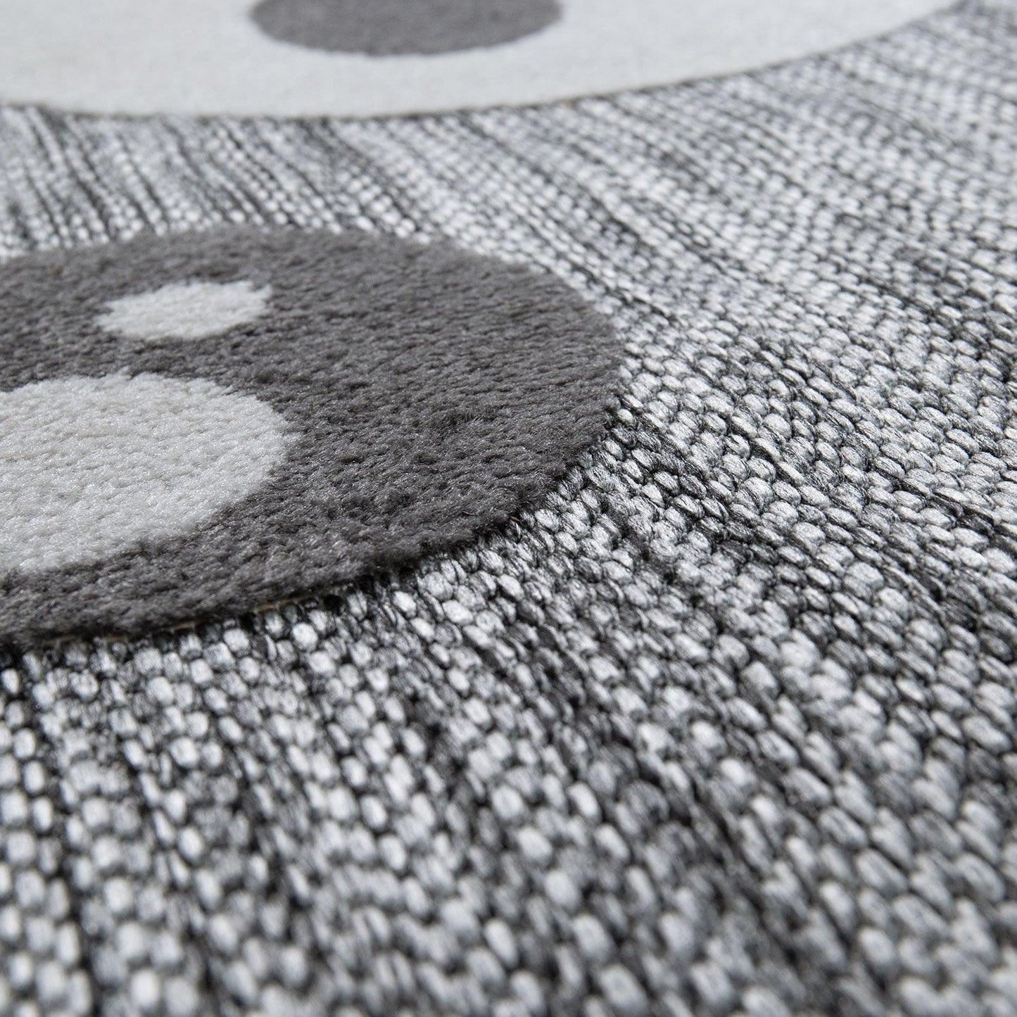 Kids Rug Lilo with Cute Llama Motif - Grey White