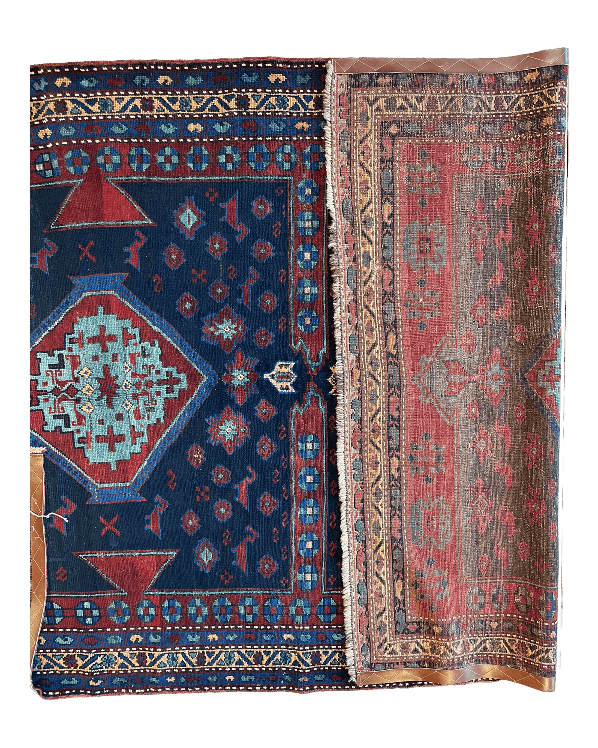 Antique 19th Century Handwoven Kazak Tribal Rug 5’ x 8’