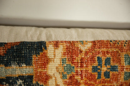 Antique Ziegler Mahal Rug Fragment Pillow